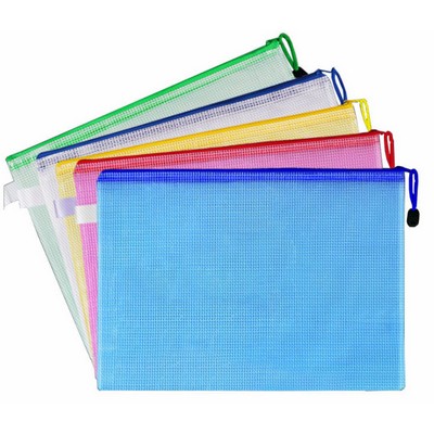 A4 Size Mesh Document File Bag with Zipper