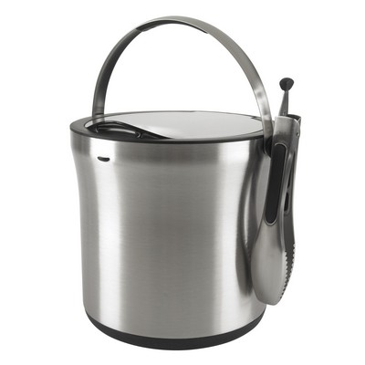 OXO Steel Ice Bucket & Tongs Set