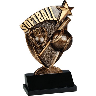 7" Softball Broadcast Resin Trophy