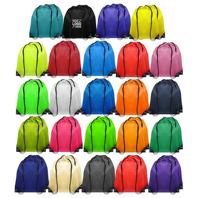 Nylon Drawstring Backpack 14" X 18"