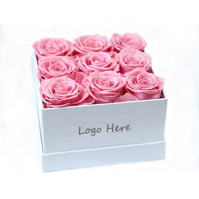 Real Touch Preserved Eternal Roses In Square Box