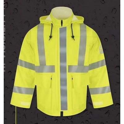 Hi-Visibility Flame-Resistant Rain Jacket