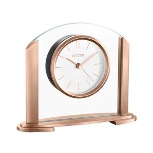 Citizen® 6" Decorative Rose Gold Table Clock