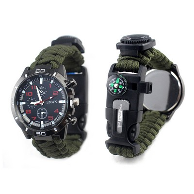 Paracord Survival Watch Bracelet