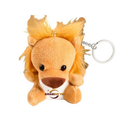 4.5" Keychain Squishmallow Plush Key Tag - Lion