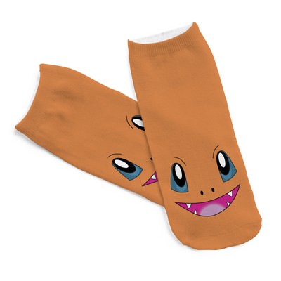 Pokemon Low Cut Short Orange Socks