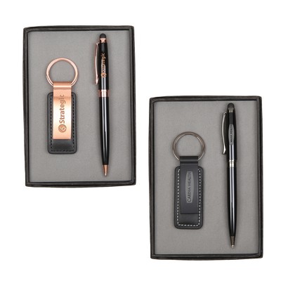 Pen & Keychain Set Copper