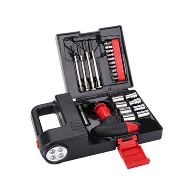 24 Piece Emergency Flashlight Tool Kit