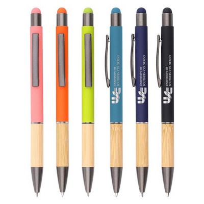 Bamboo Soft Touch Pen w/Stylus