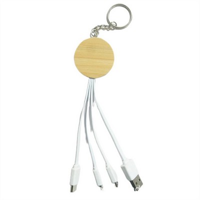 Circle Bamboo 3 in 1 Charging Cable