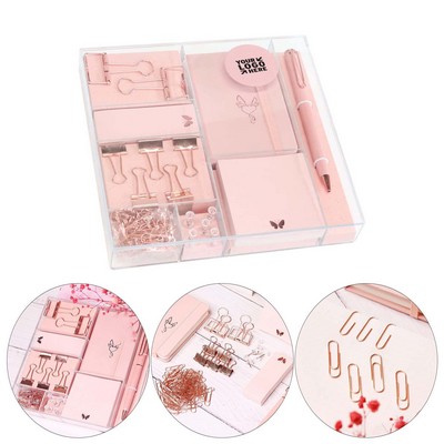 Rose Gold Stationery Kit Gift Set