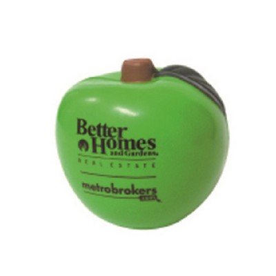 Custom Green Apple Shaped Stress Reliever