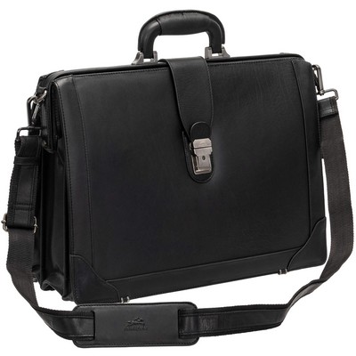 Luxury Line Mancini Buffalo Luxurious Litigator Brief Case with a Pocket for 17.5" Laptop