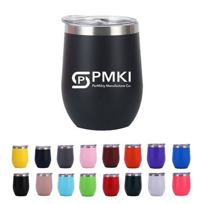 12 Oz Wine Tumbler Vacuum Cup