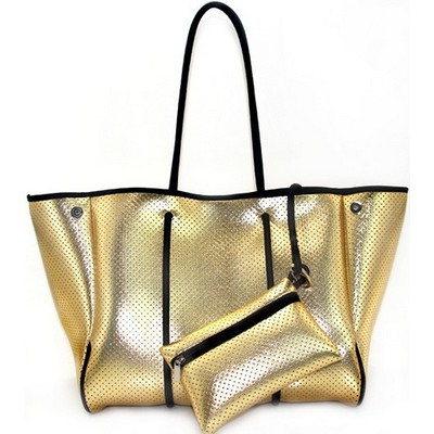 Neoprene Beach Tote with Multiple Pockets