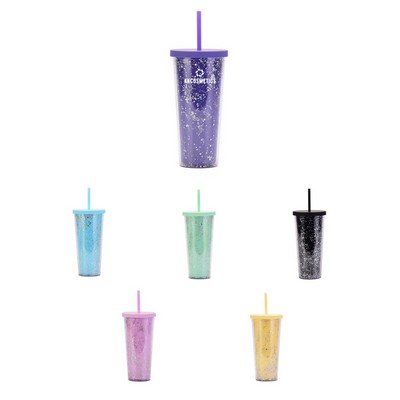 24 OZ Double-Wall Plastic Tumblers