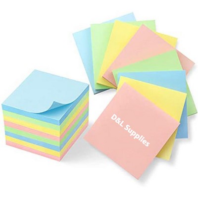 3"X3" Super Adhesive Colorful Sticky Note Memo Pads