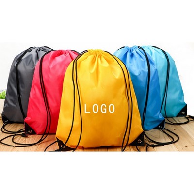 Classic Polyester Drawstring Backpack