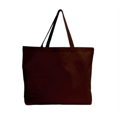 Canvas Jumbo Tote w/ Bottom Gusset