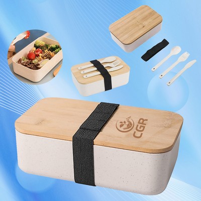 Bamboo Bento Box With Spoon