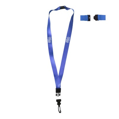 Lanyard with Break-away Buckle and Plastic Hook