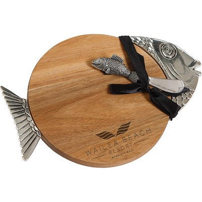 Acacia Tropical Cheese Board Fish