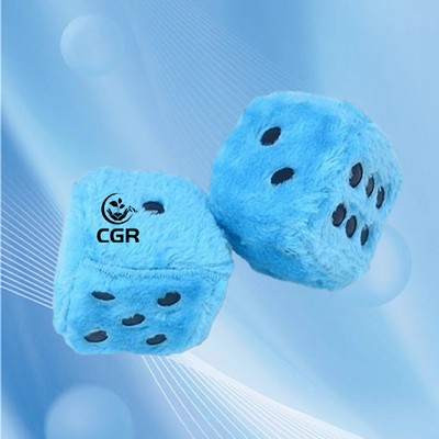 Fluffy 3 Inch Hanging Dice