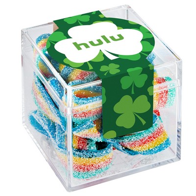 St. Patrick's Day Four Leaf Clover Box w/ Sour Rainbow Bites