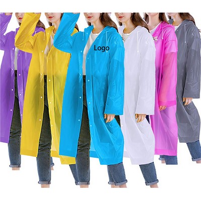 Reusable Poncho Rain Coats for Adults