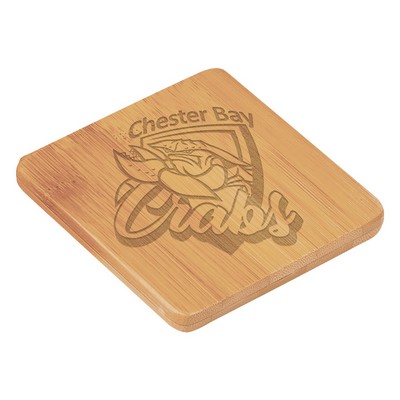 Bamboo Square Coaster, 3 1/2 x 3 1/2"