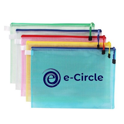 PVC File Zipper Bags A4