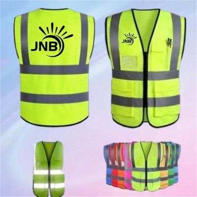 Safety-Enhanced Reflective Strip Vest