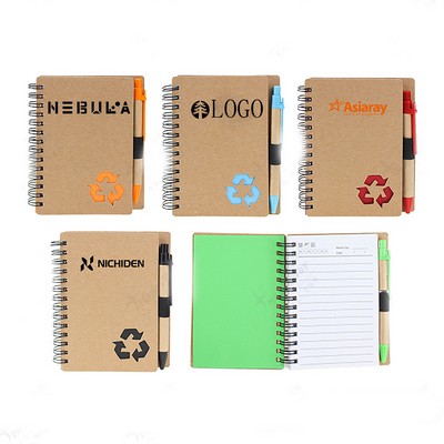 Eco Spiral Notebook with Matching Pen