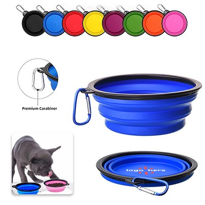 Collapsible Silicone Dog Bowl