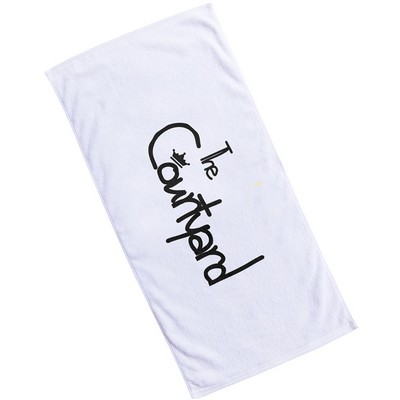 60" x 30" White Coastal Beach Towels