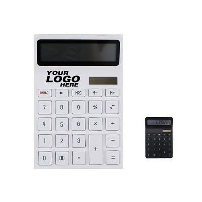 12-Digit Solar Battery Office Calculator