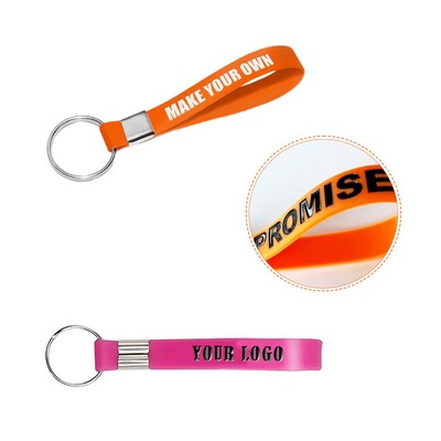 Colorfilled Silicone Key Tag