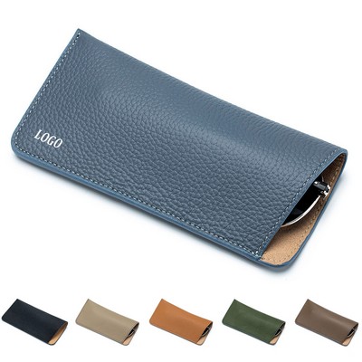 Soft Leather Eyeglass Case