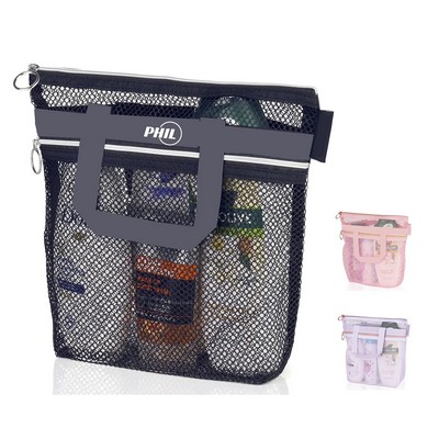 Shower Bag Tote Mesh Caddy Toiletry Organizer