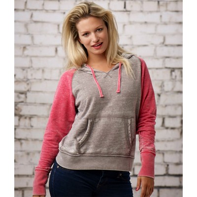 J America Wholesale Blanks Ladies Zen Contrast Pullover