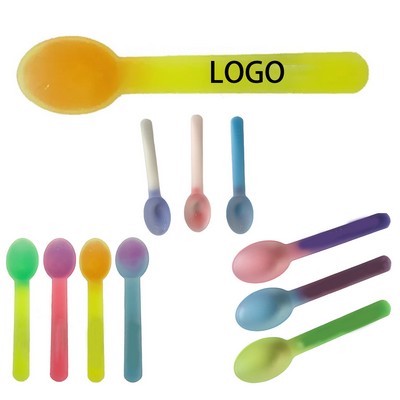 Color-Changing Ice Cream Plastic Spoon