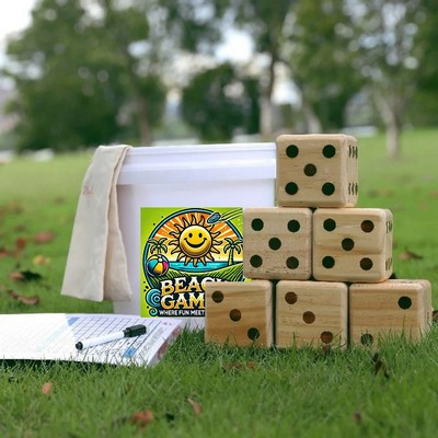 Yard Game - Yardzee / Farkle Giant Yard Game w/ Score Card