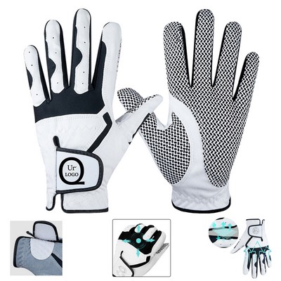 Fiber Cloth Men Golf Gloves