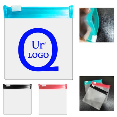 Resealable Frosted Eva Zip- Lock Seal Storage Pouch