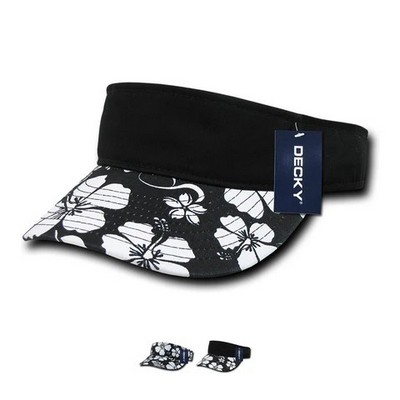 Decky Floral Polo Sun Visor