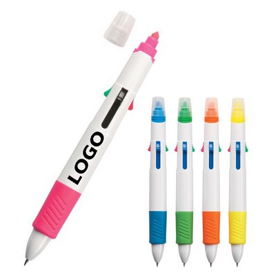 Quatro Pen With Highlighter