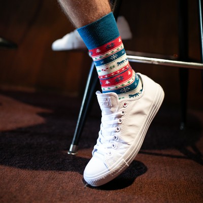 Crew Christmas Socks - Spread Holiday Cheer with Festive Footwear - American Made