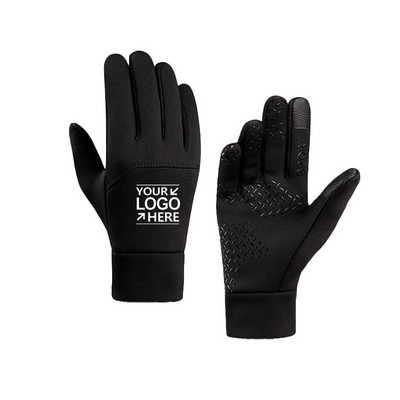 Warm Fleece Lined Touchscreen Windproof Waterproof Sports Gloves