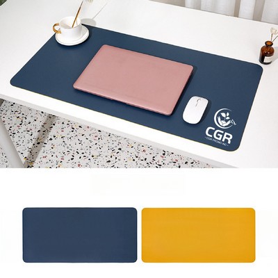 Waterproof PU Desk Mat Large Mouse Pad Easy Clean Table Protector Desk Writing Mat for Office