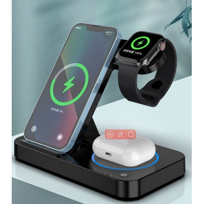 3 In 1 Foldable Phone Wireless Charger